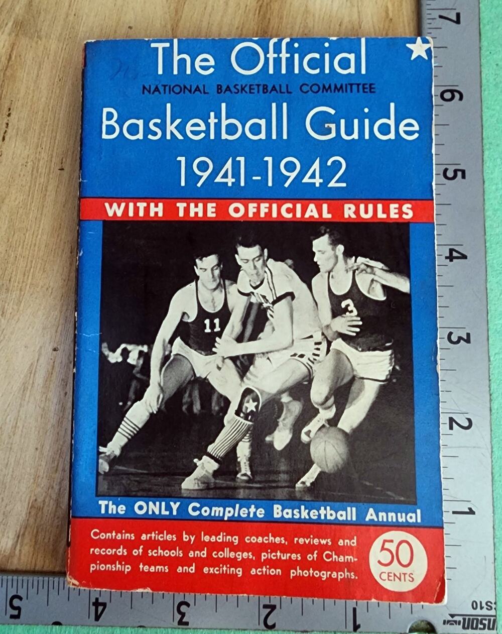 1941-1942 National Basketball Committee Rules Barnes Official Basketball Guide